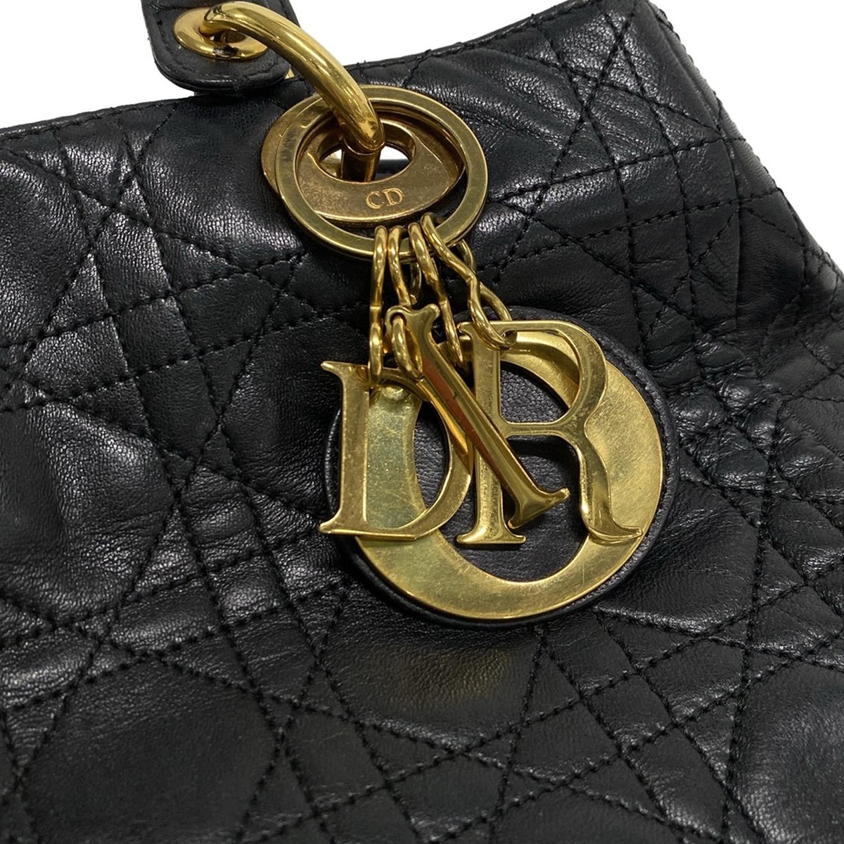 ディオール/クリスチャンディオール ハンドバッグ 黒 レザー（19293579