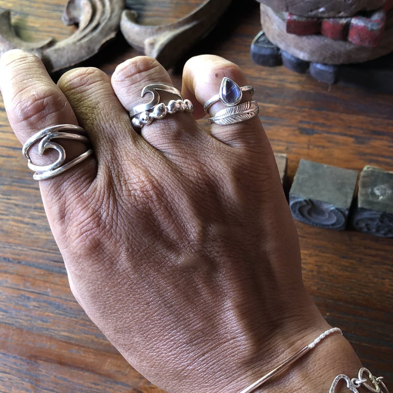 Waveリング left/right 925シルバー | Voyage Jewelry Japan