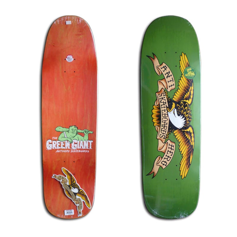 ANTI HERO SHAPED EAGLE GREEN GIANT DECK (9.56 x