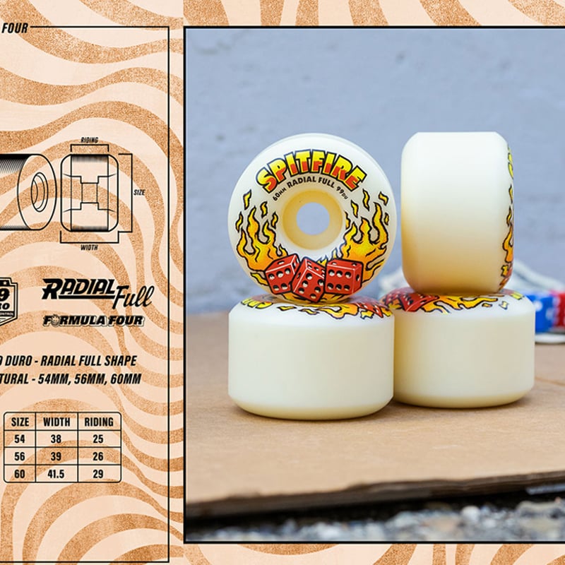 SPITFIRE FORMULA FOUR HOT HAND WHEEL RADIAL FUL