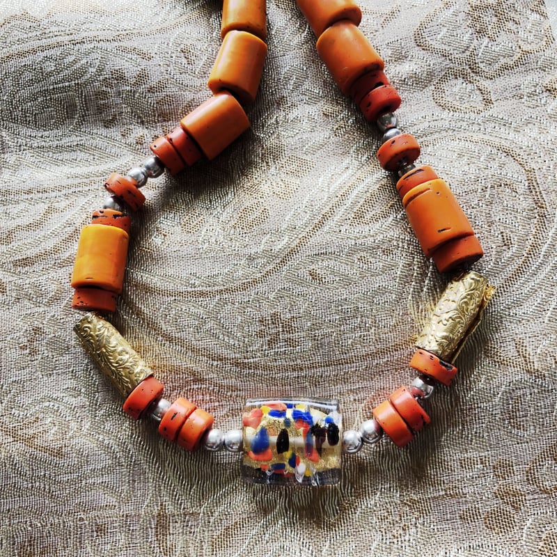 ネックレス 情熱のオレンジ〈Passionate Orange〉☆ヒーリングシリーズ