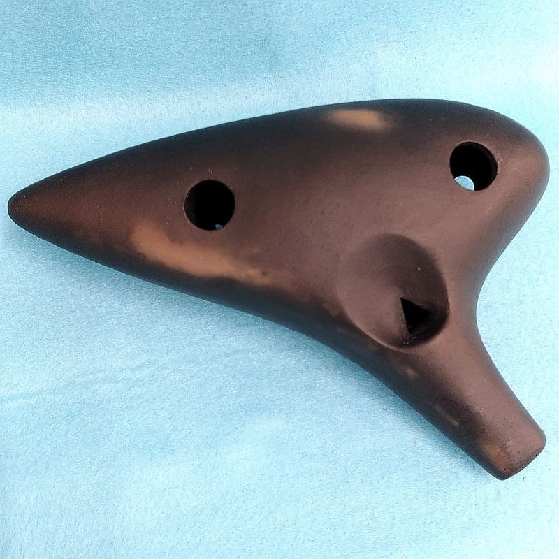 ティアーモ オカリナ アルトF シングル管 黒陶シリーズ 合奏モデル 6F