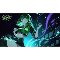 カードゲームする後輩/この子が私の相棒です！]公式プレイマット