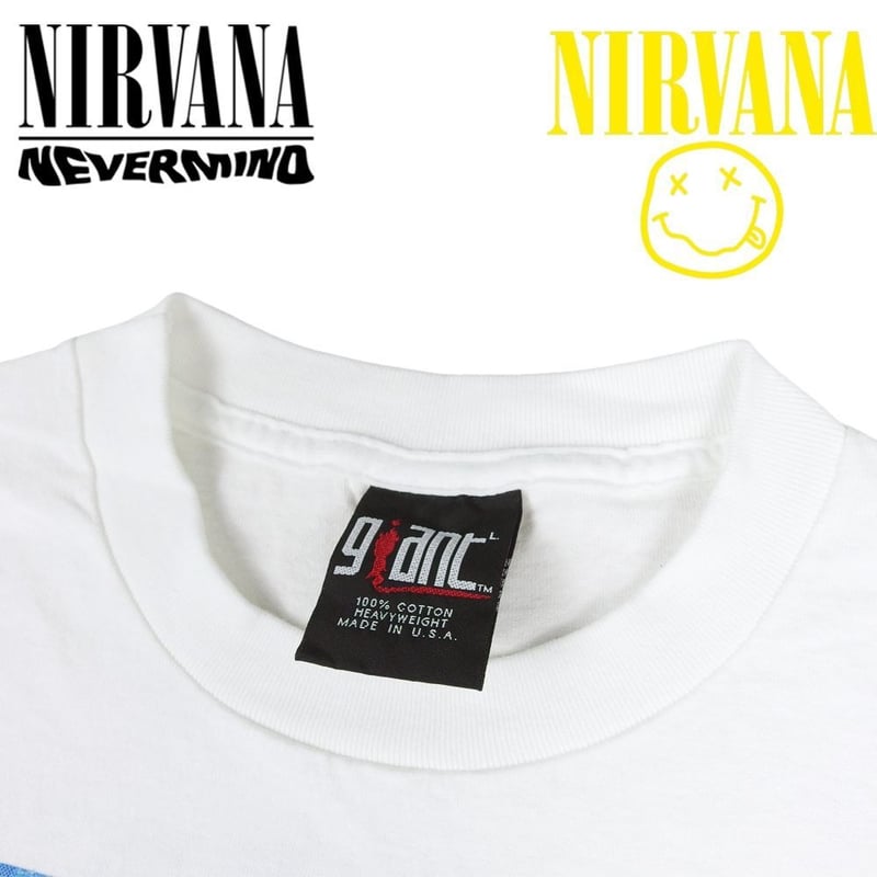 NIRVANA ニルヴァーナ Tシャツ USA製 ホワイト Lサイズ ニルバーナ