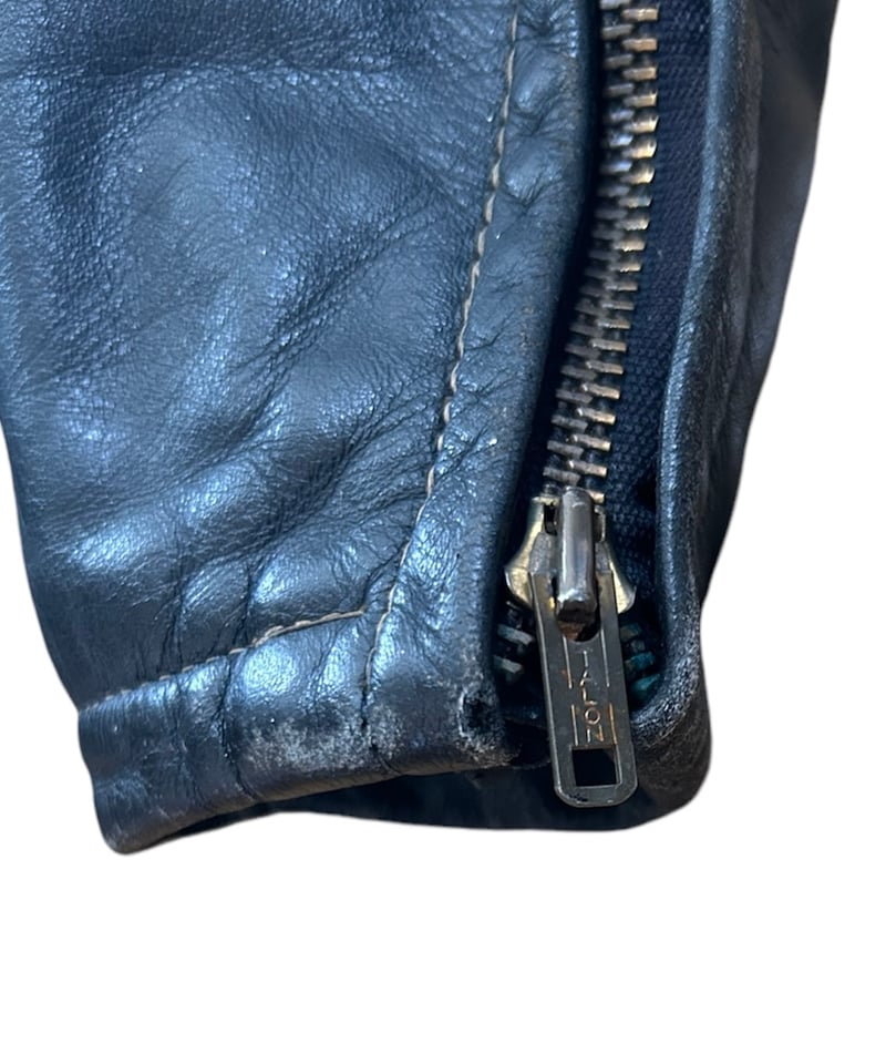 50's vintage TALONジップ ダブルライダース レザージャケット L相当