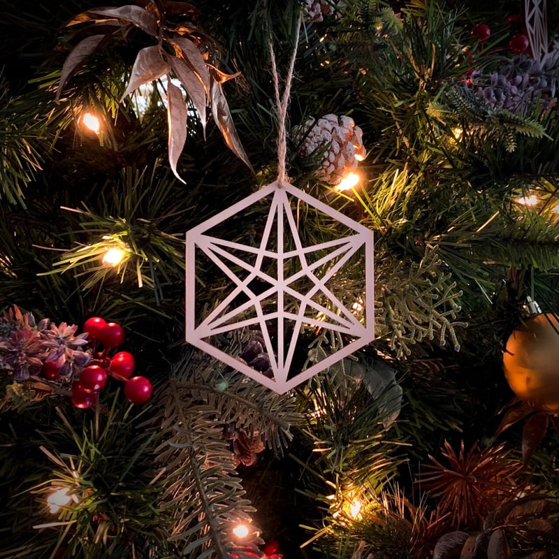 組子柄オーナメント6個セット-RINDO- | Tsubaki label