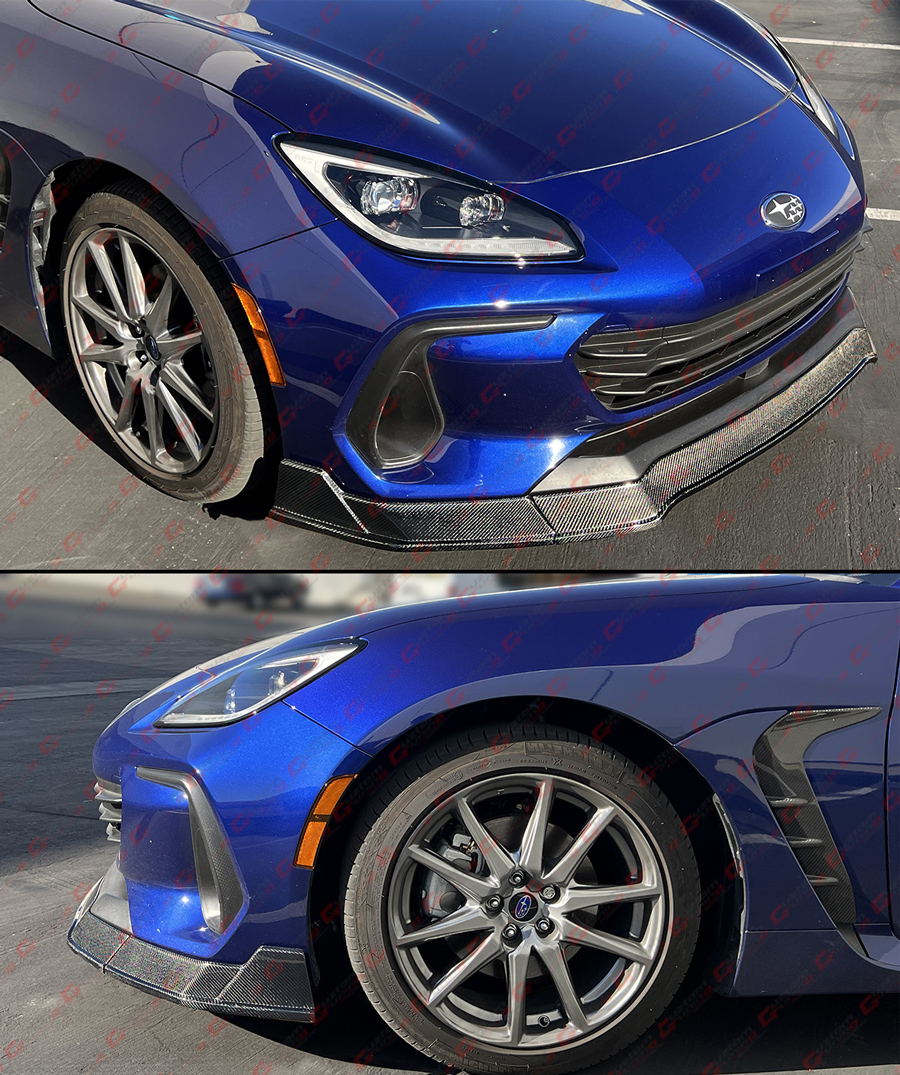 For 2022-2025 Subaru BRZ ZD8 Carbon Fiber 3pc RS Style Front