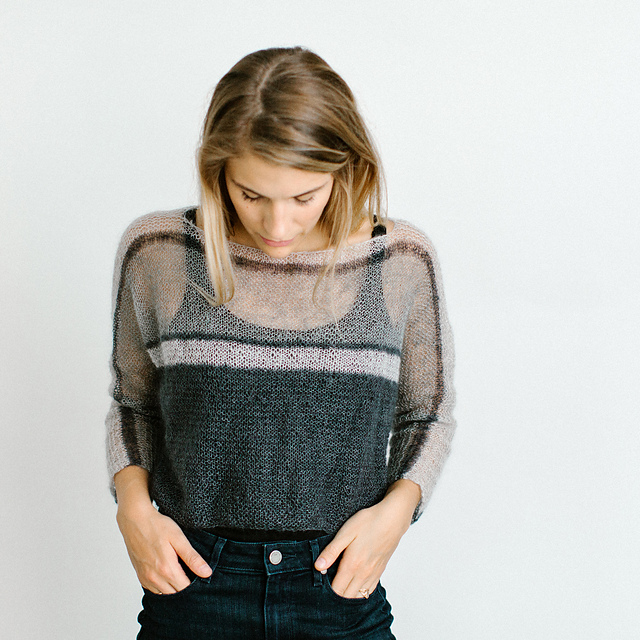 Ravelry: Mohair Crop Top pattern by Jane Veitenheimer