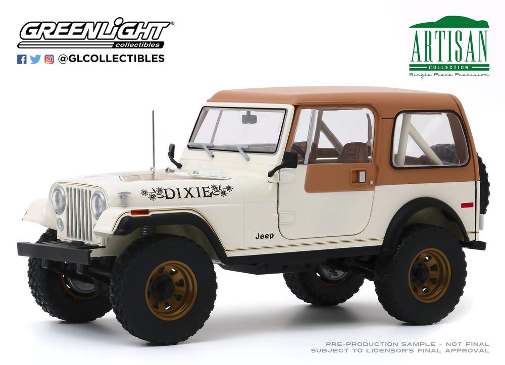 1:18 Artisan Collection - 1979 Jeep CJ-7 Golden Eagle Dixie w