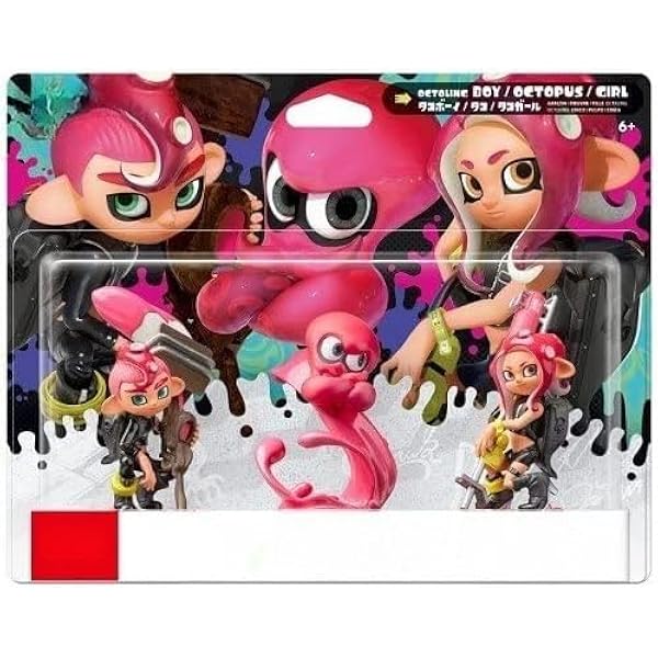 Amazon | amiibo スプラトゥーン 全3種セット ガール ボーイ イカ