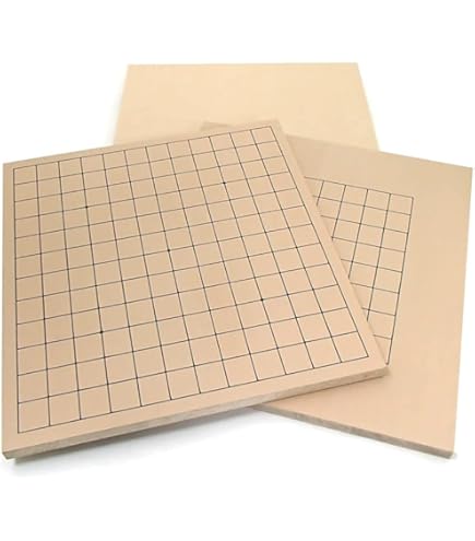 Amazon | 木製囲碁盤 本榧に次ぐ ヒバ材9・13路盤（裏表）入門にも