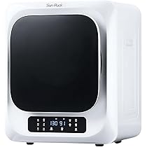 Amazon | SunRuck 衣類乾燥機 3kg ホワイト UV除菌 小型衣類乾燥機