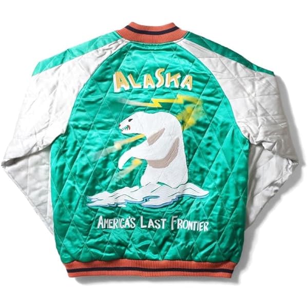 Amazon | [ヒューストン] RAYON SOUVENIR JACKET (TIGER) メンズ XXL