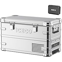 Amazon.co.jp: ICECO アウトドア テーブル 竹製 アルミ合金フレーム 耐