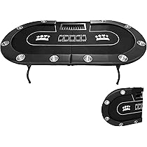 Amazon.co.jp: TiltPlay ポーカーテーブル 折りたたみ 10人対応 家庭用