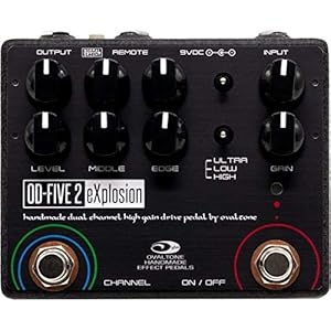 Ovaltone OD-FIVE 2 eXplosion - 同じ内容の回路を2つ搭載、幅広い歪み