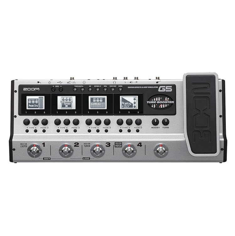 ZOOM G5 - 全145種類のエフェクターから9つを自由に選択して配列して