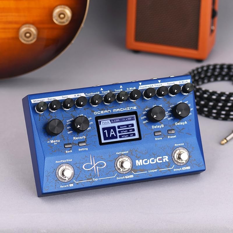 Mooer Ocean Machine - リバーブ／ディレイx2基／ルーパーを搭載した多