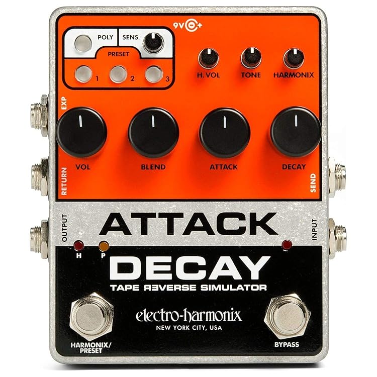 Electro Harmonix Attack Decay - 弦楽器のようなエフェクトを生み出す