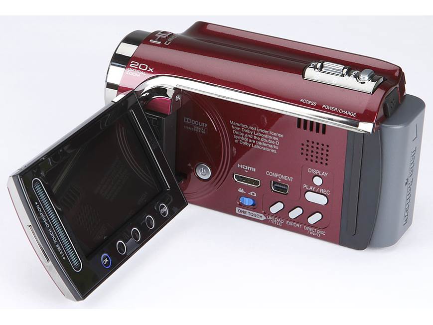 JVC GZ-HD300 Everio (Red) 60GB high-definition hard drive