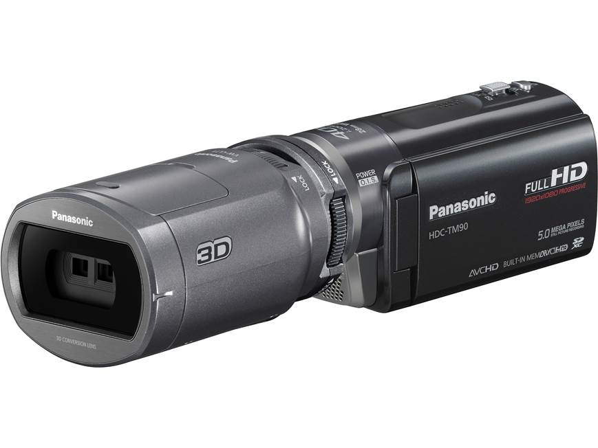 Panasonic HDC-TM90 HD camcorder with 16GB flash memory, 3D-ready