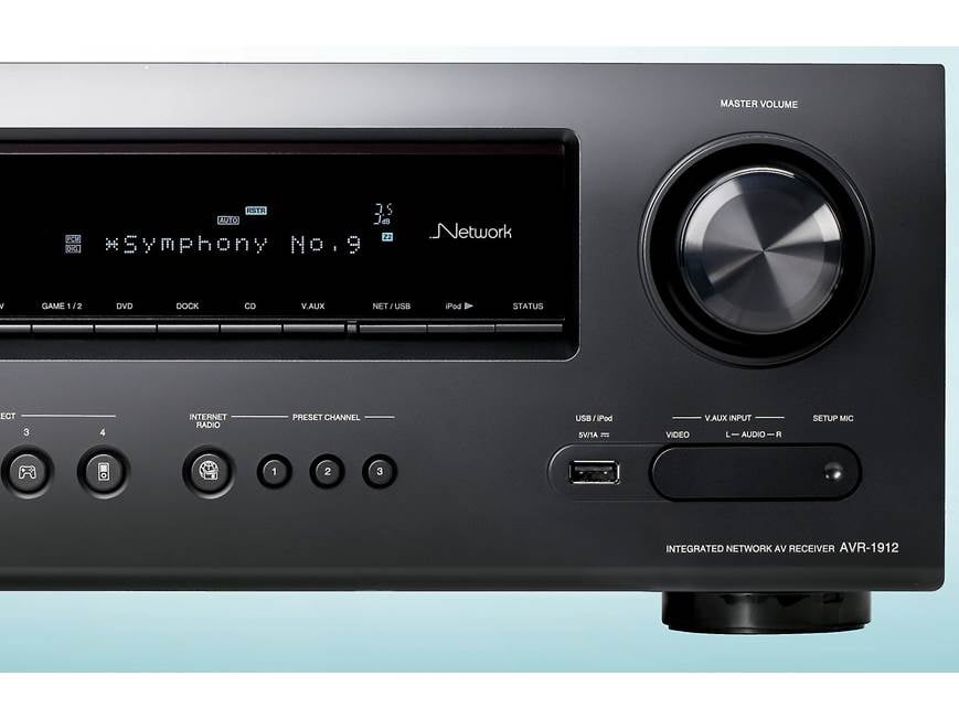 Denon AVR-1912 Home theater receiver with 3D-ready HDMI switching