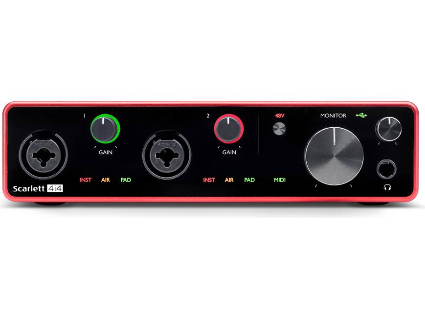 Focusrite Scarlett 4i4 (3rd Generation) USB 2.0 (Type-C) audio