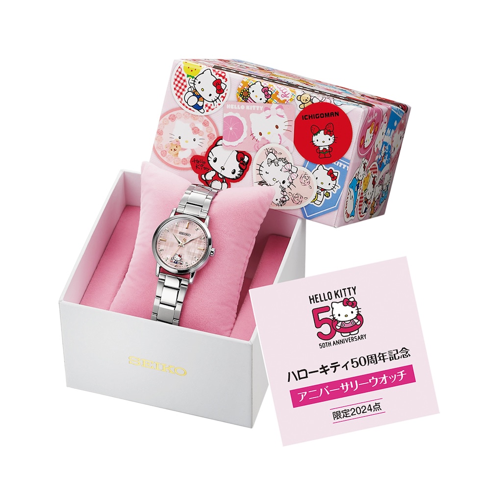 ハローキティ】スイートなピンクが可愛い限定アイテム♪ SEIKOアニバ