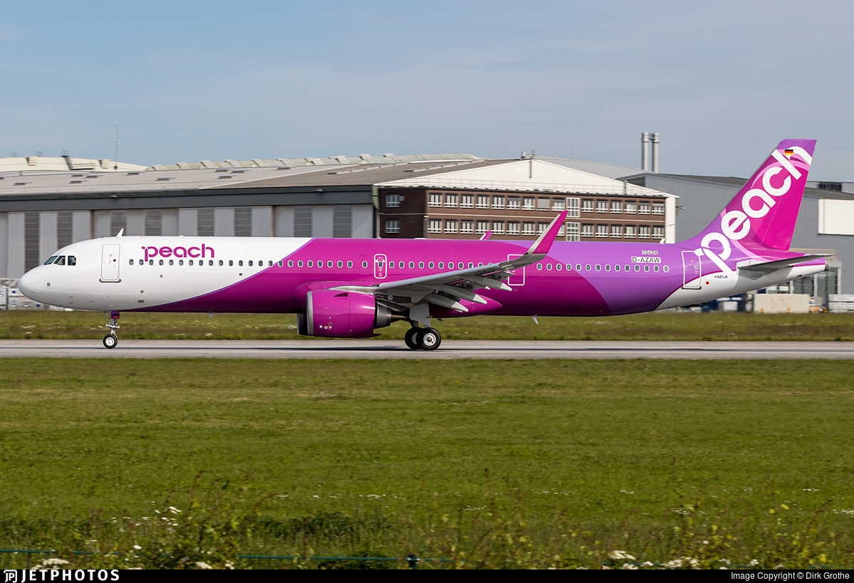 Peach Aviation Receives Japan's First Airbus A321LR | AirlineGeeks.com