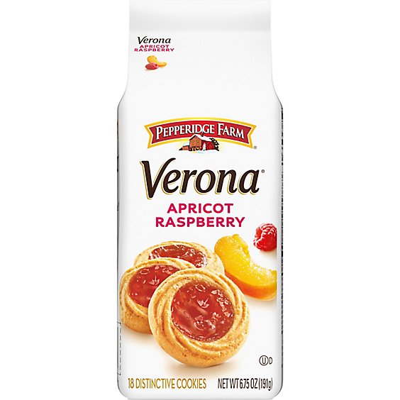 Pepperidge Farm Verona Apricot Raspberry Thumbprint Cookies - 6.75