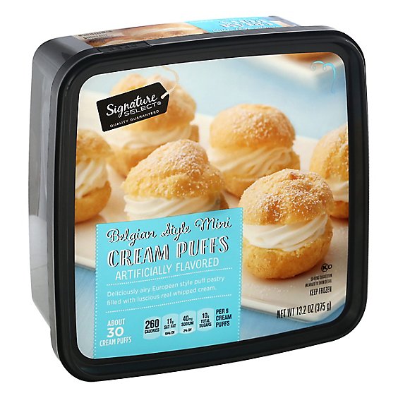 Signature SELECT Cream Puffs Belgian Style Mini - 13.2 Oz - jewelosco