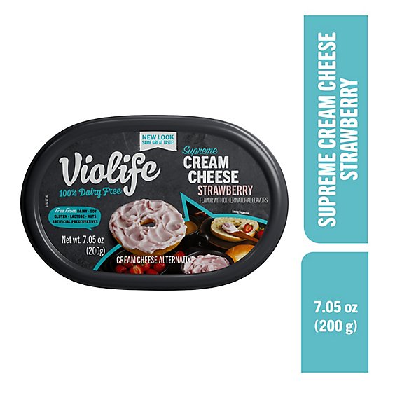 Violife Just Like Cream Cheese Strawberry - 7.05 OZ - albertsons