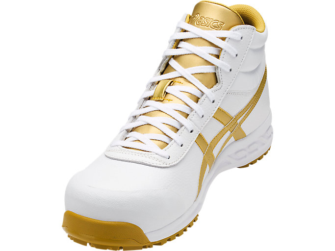 ウィンジョブ®71S 3E相当 | ホワイト×ゴールド | ハイカット | 【ASICS
