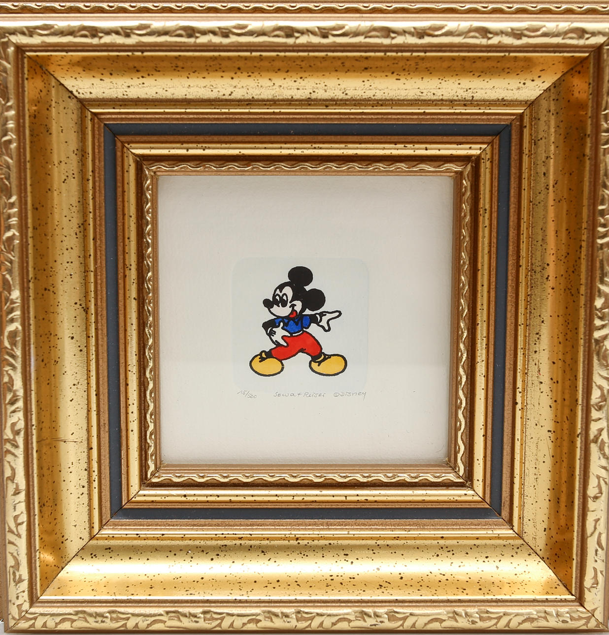 DISNEY, original etching, Mickey Mouse dances, numbered 15/500