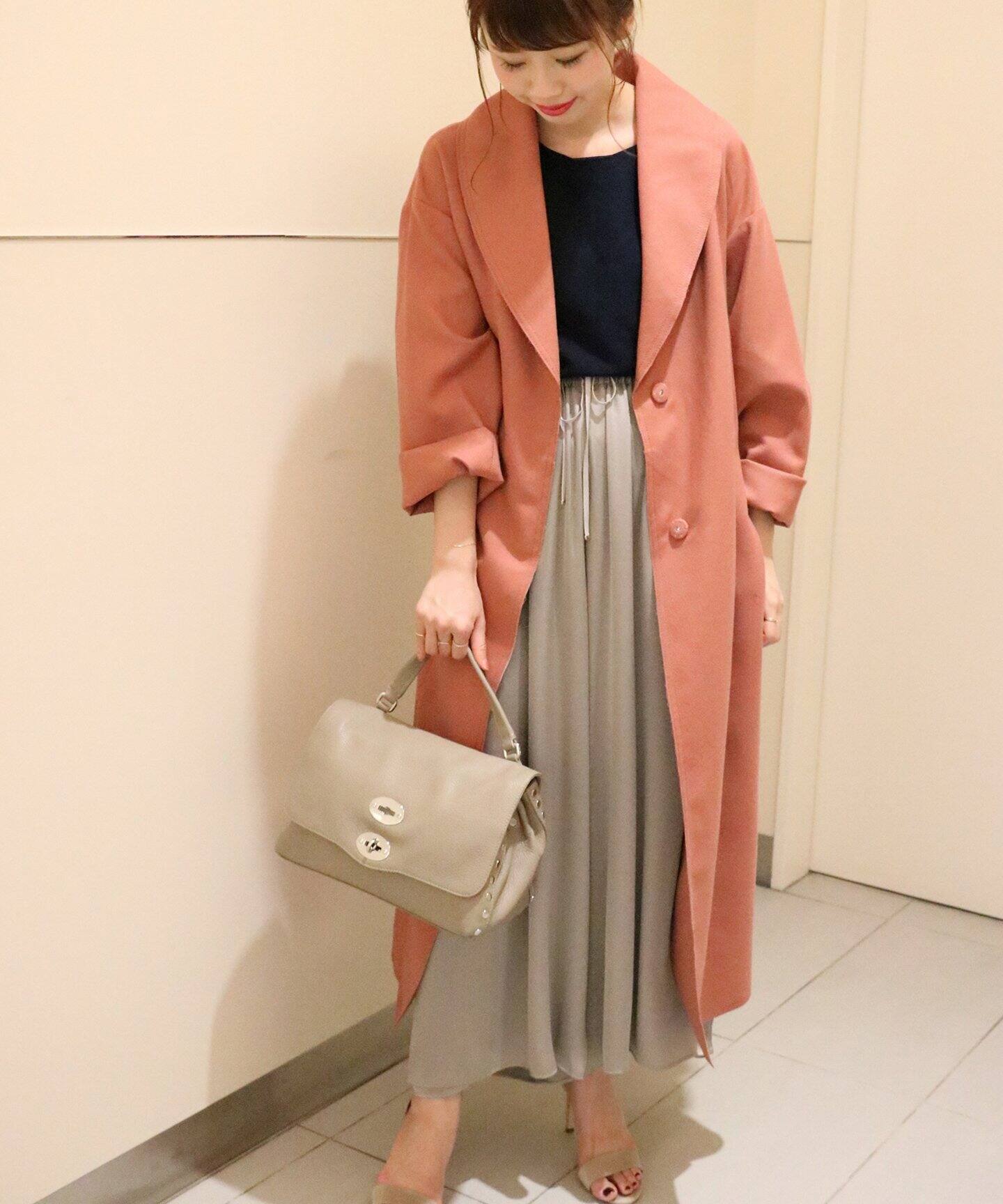 NOBLE＞Wショールカラーガウンコート◇[品番：BYCW0003206]｜B.C STOCK