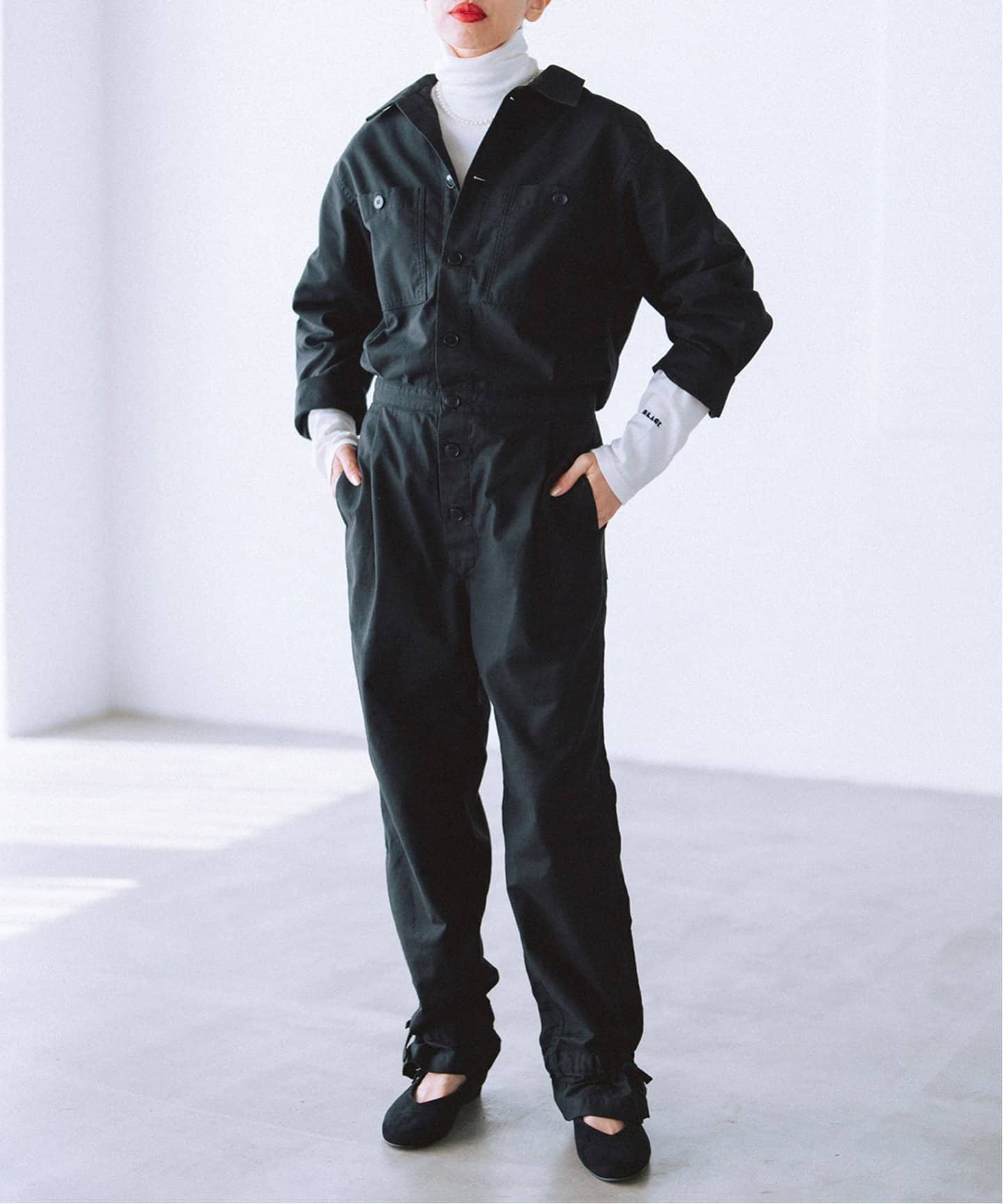 BLACK ジャンプスーツ（つなぎ／オールインワン）｜IENA（イエナ）の