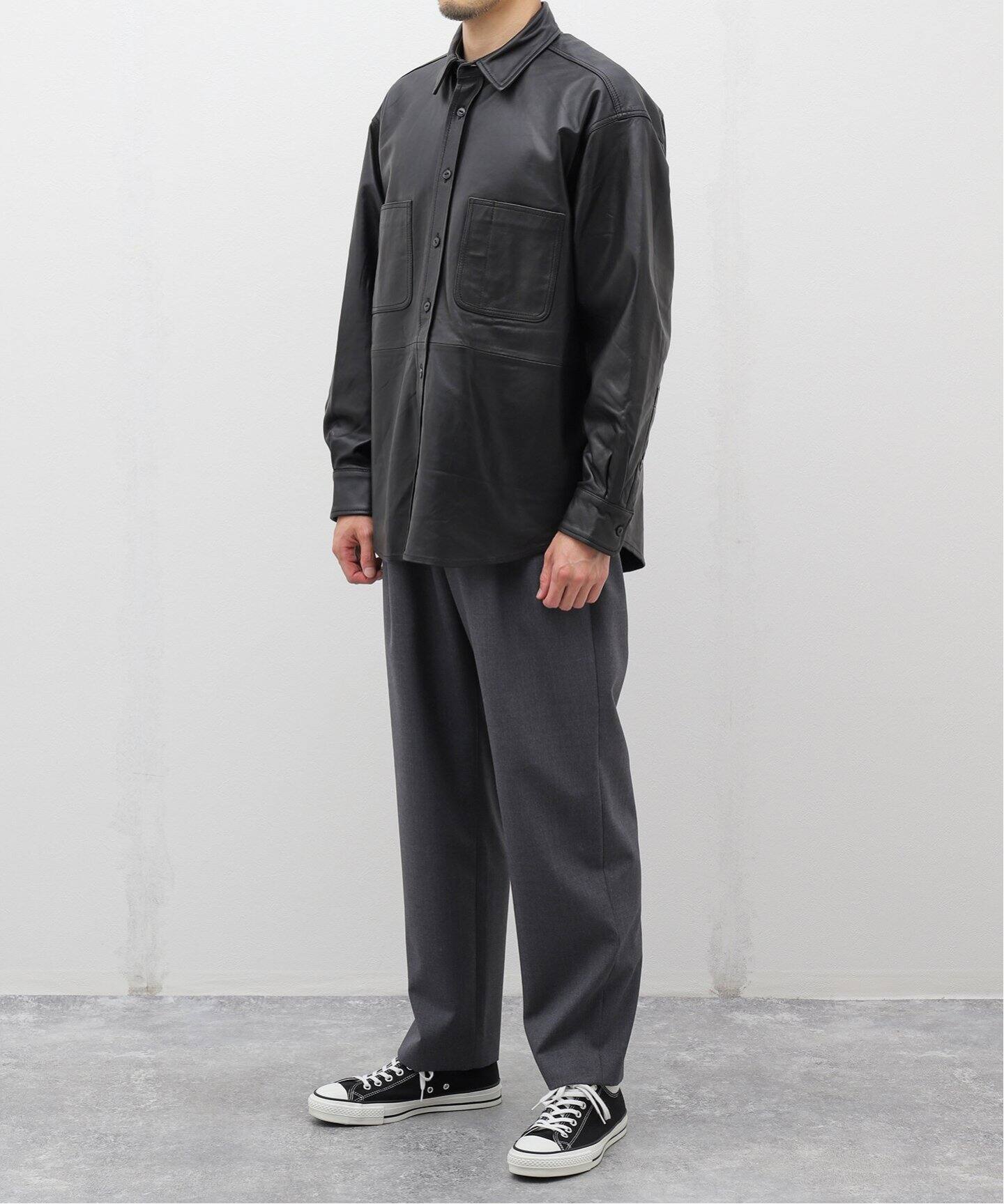 ラムレザー ワークシャツ（レザージャケット）｜JOURNAL STANDARD