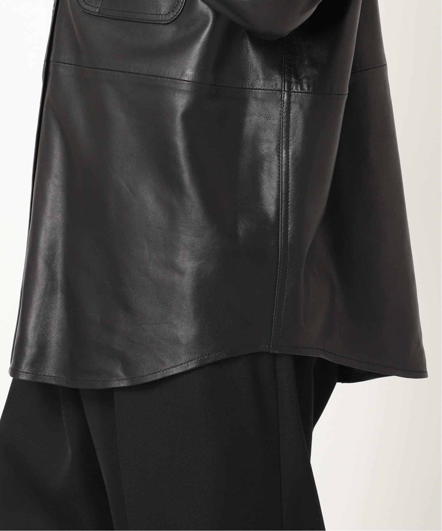 ラムレザー ワークシャツ（レザージャケット）｜JOURNAL STANDARD