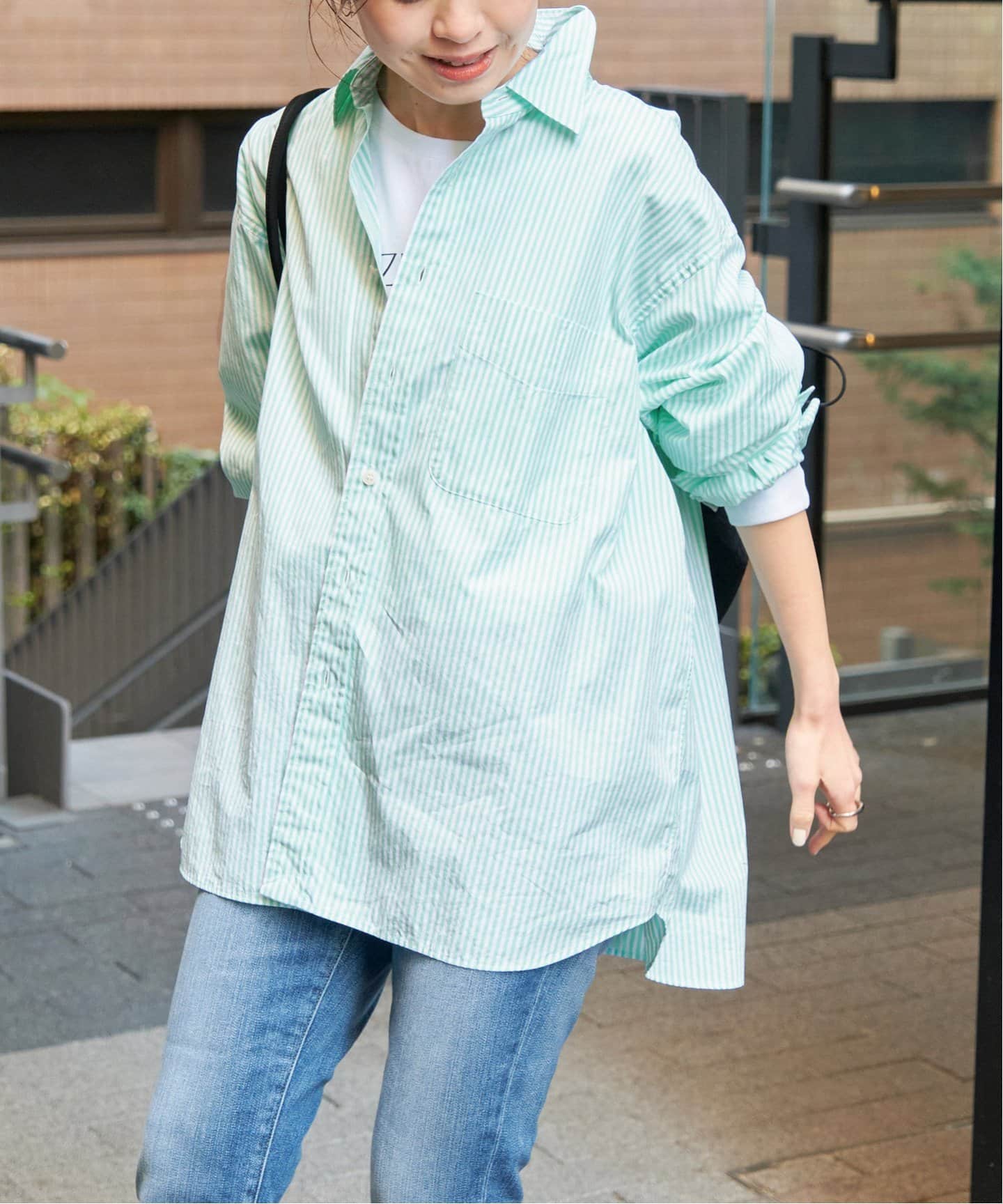 コットンブロードワイドスクエアシャツ（シャツ／ブラウス）｜Spick