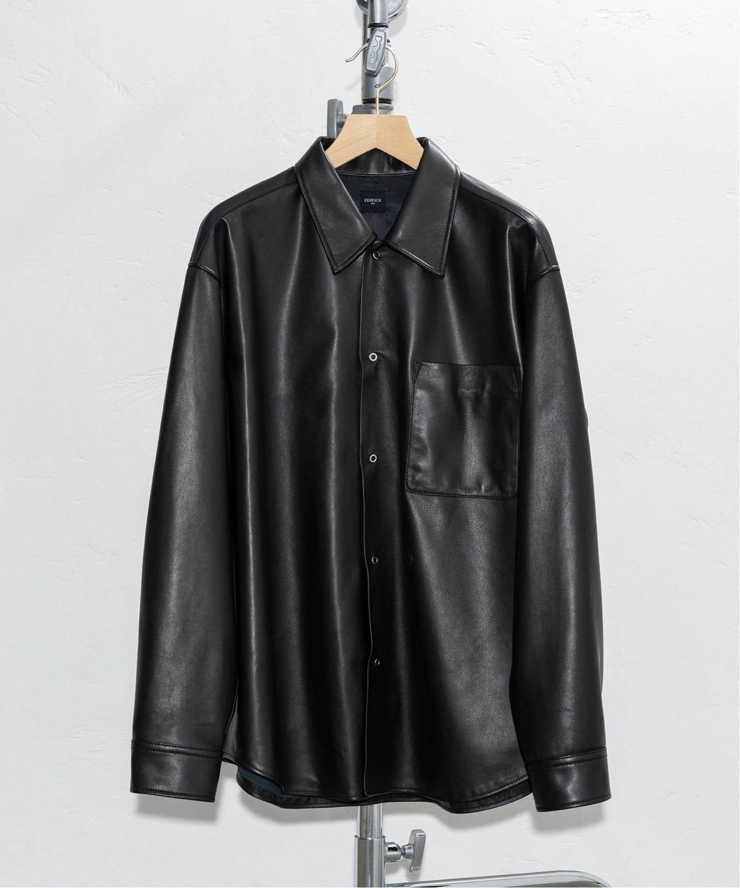 ネイキッドラムレザー シャツ（レザージャケット）｜EDIFICE