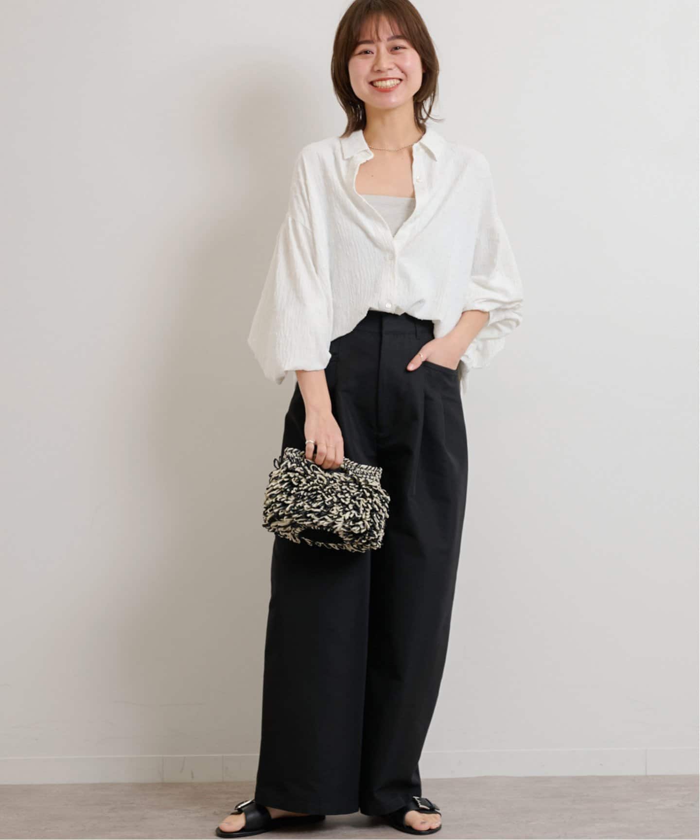 新品 leur logette ドットジャガードブラウス 新品 leur logette