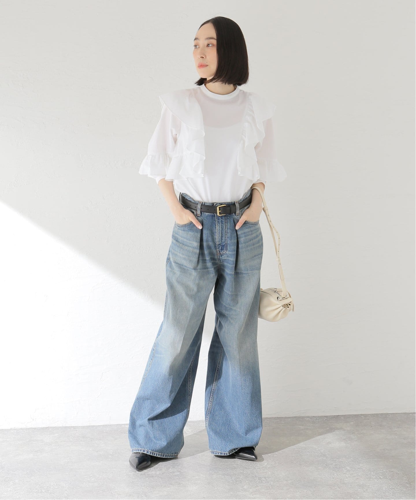 コットンブロードフリルブラウス（シャツ／ブラウス）｜Spick and Span