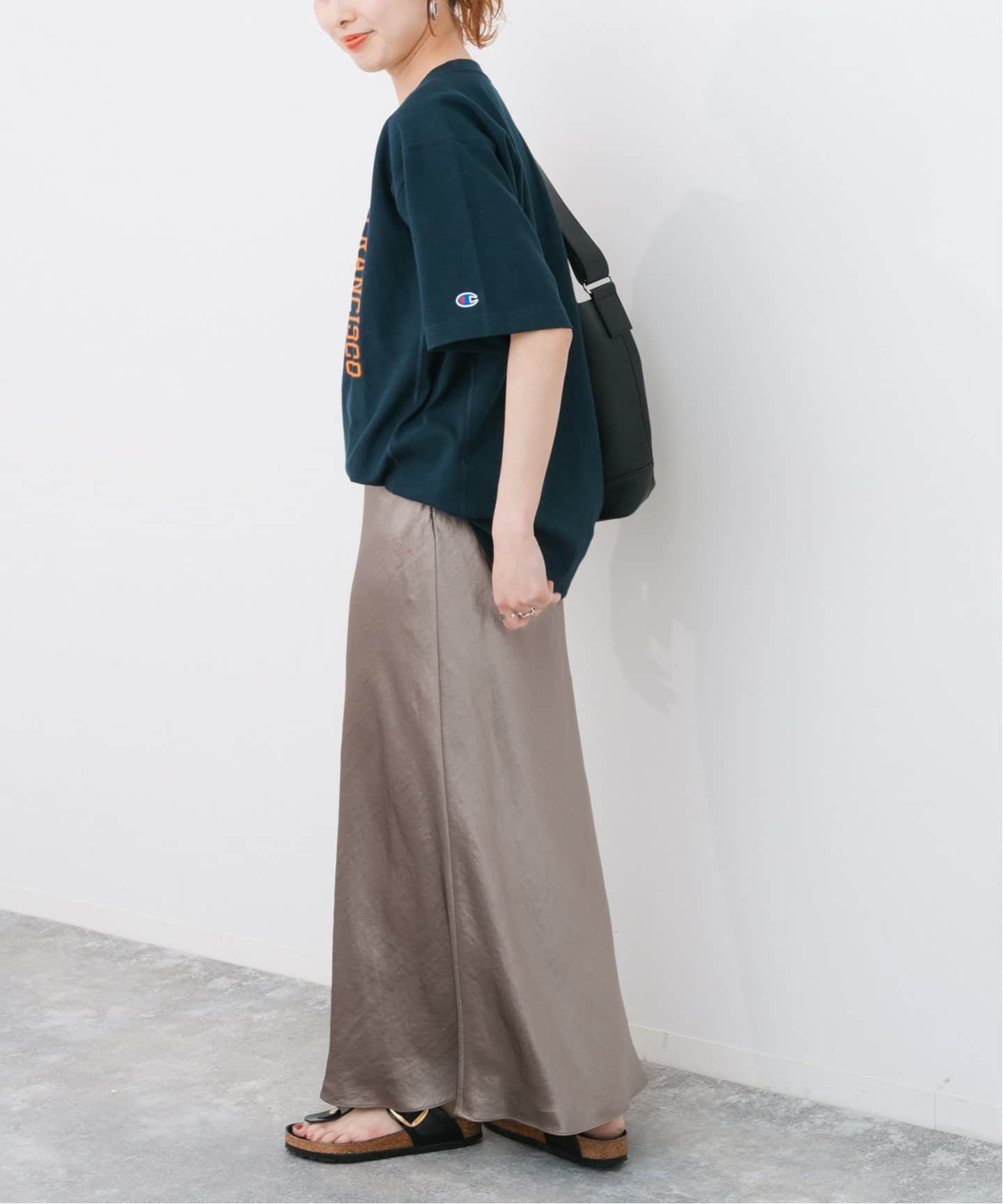 追加》サテンフレアスカート（ロング・マキシ丈スカート）｜Spick and