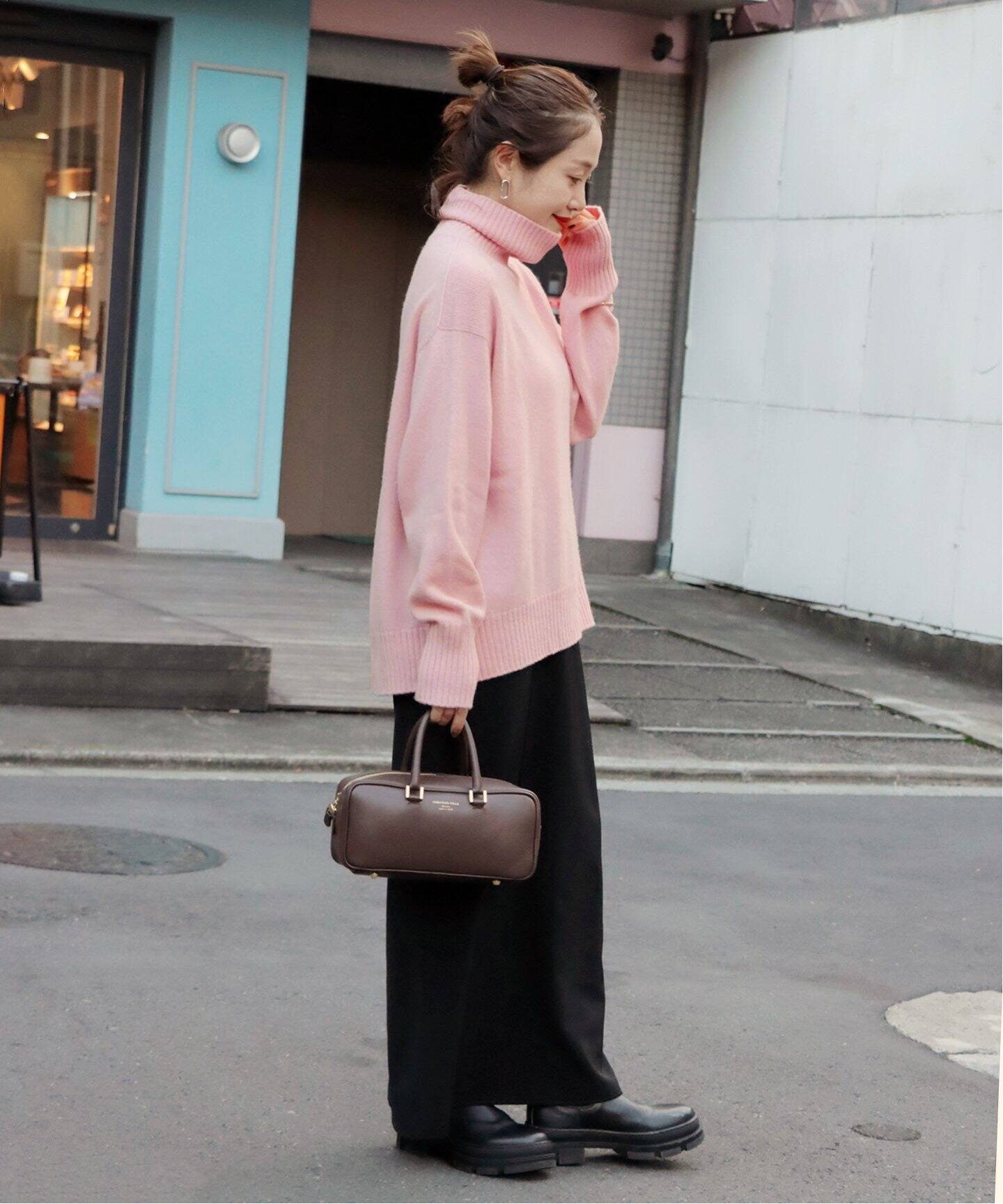 ウールベイビーミンクタートルプルオーバー（ニット／セーター