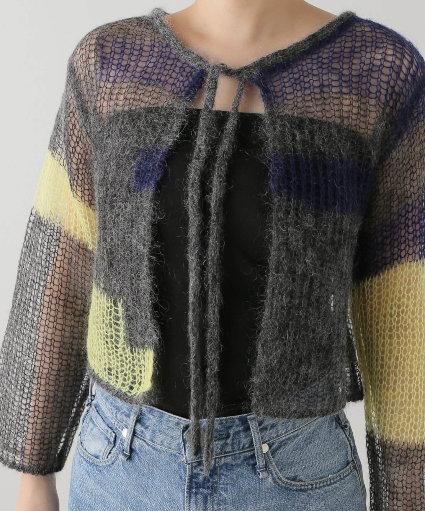 soduk / スドーク patchwork knit cardigan（カーディガン）｜JOINT