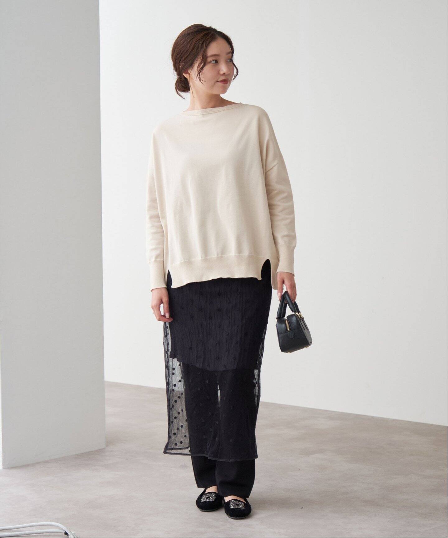 追加2》コットンストレッチ NEO ワイド長袖プルオーバー（ニット