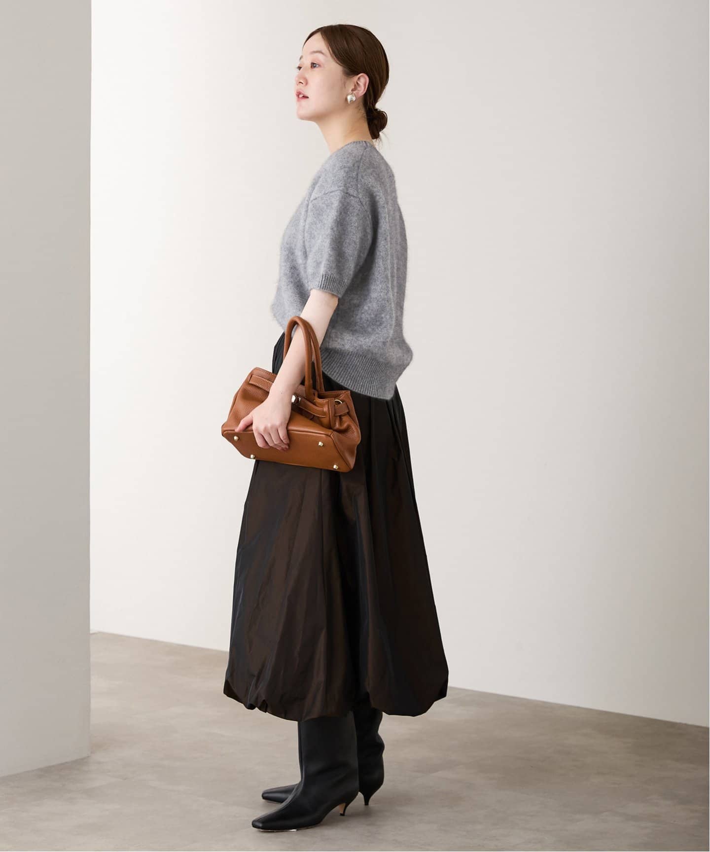 fluffy ファーハーフスリーブプルオーバー（ニット／セーター）｜IENA