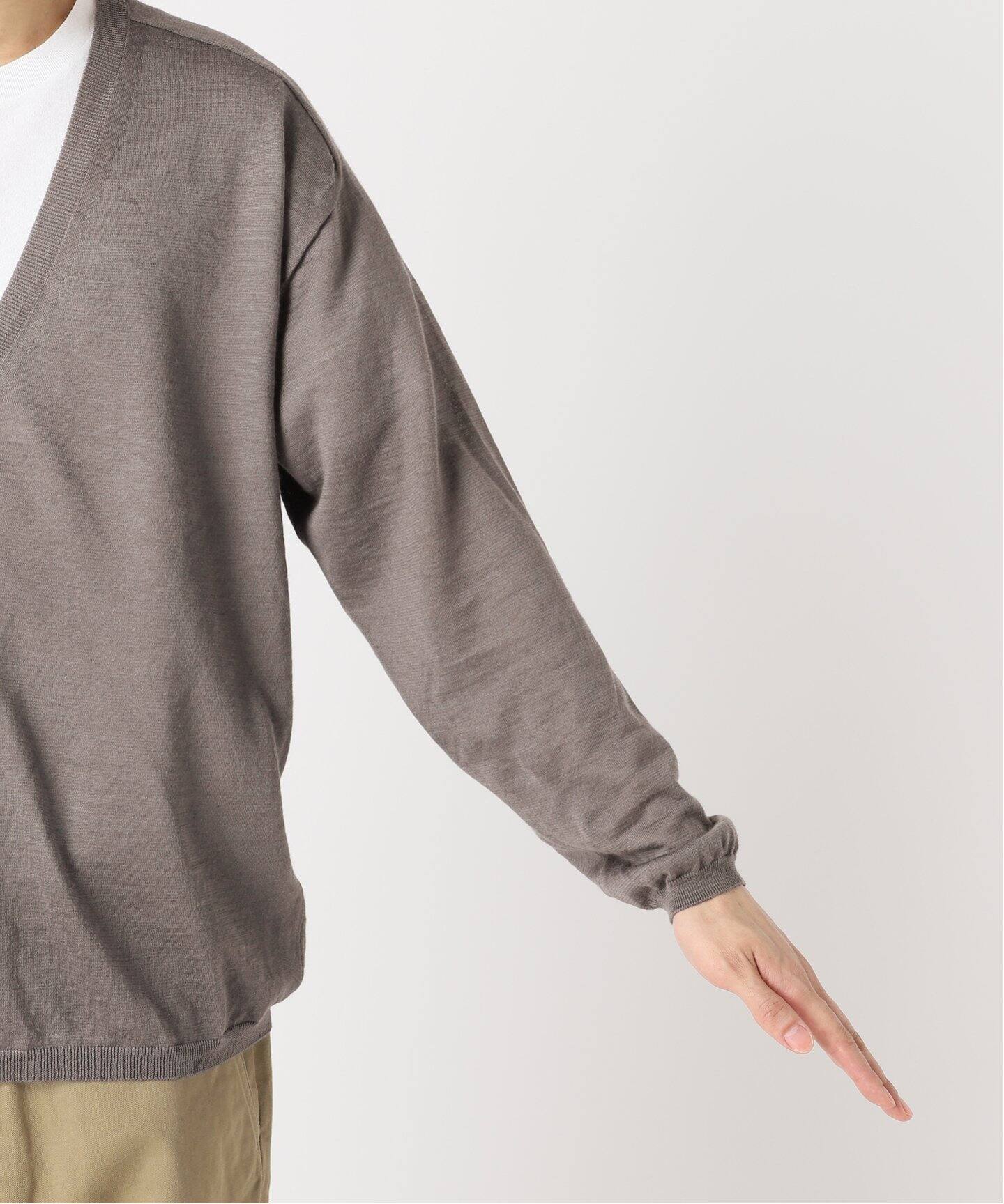 BATONER / バトナー】別注 Ramie V Neck Knit（ニット／セーター）｜L