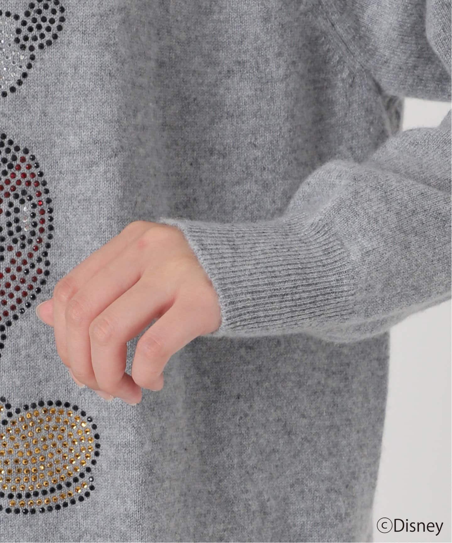 ミッキーマウス /カシミヤ ラインストーンニット（ニット／セーター