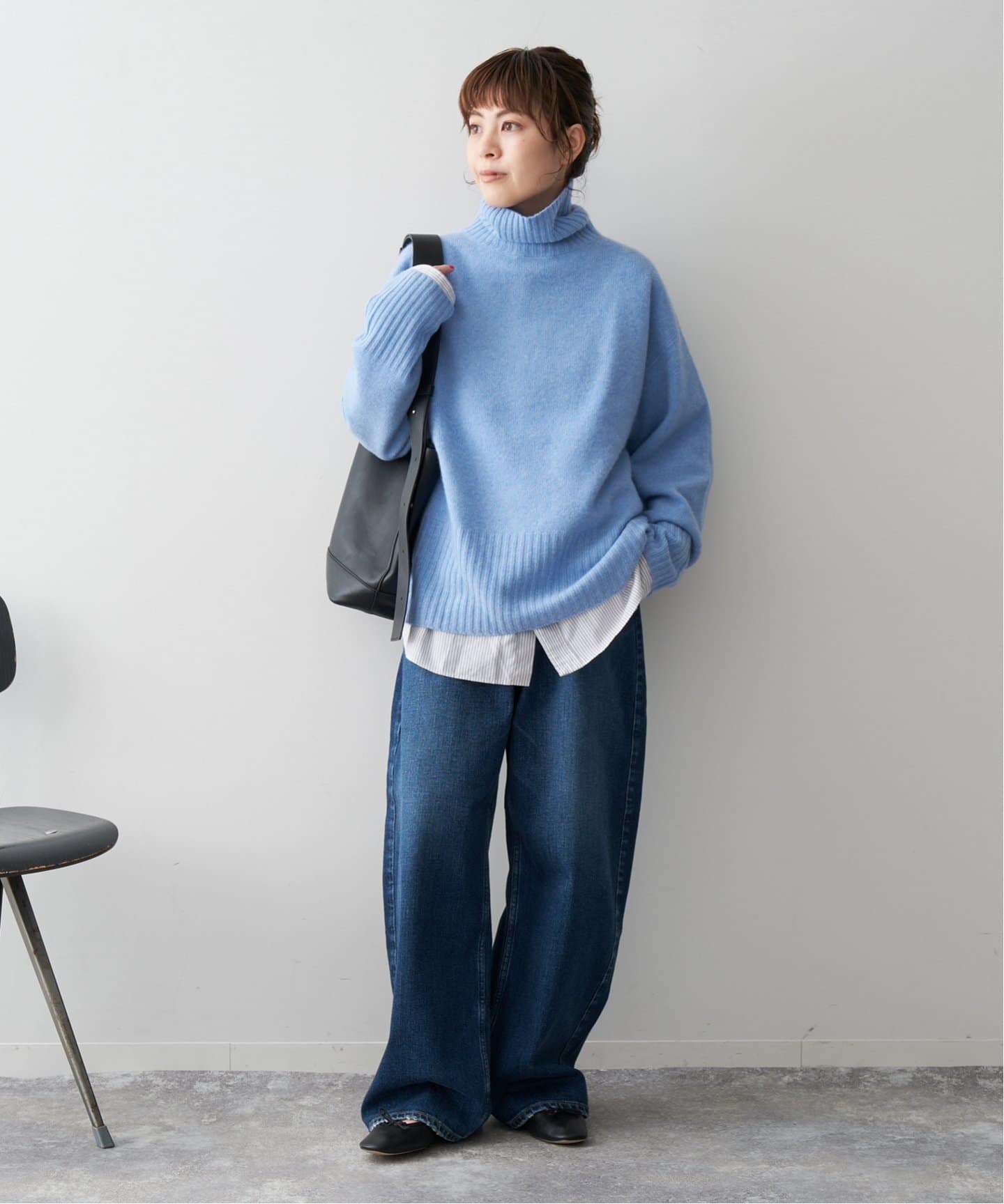 ウールカシミヤ タートルネックプルオーバー（ニット／セーター